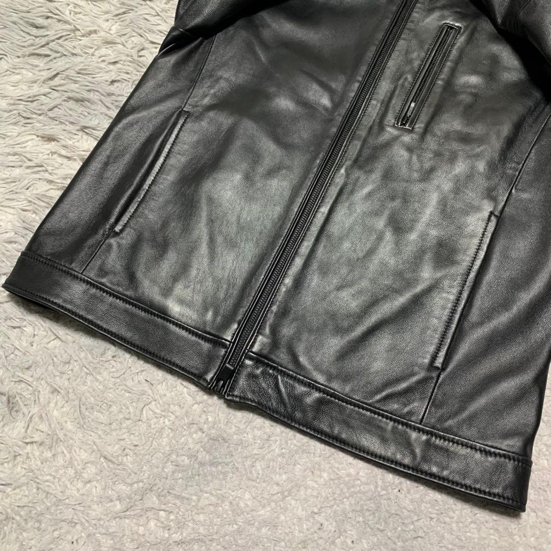 極美品 L MEN´S BIGI メンズビギ レザージャケット ラムレザー