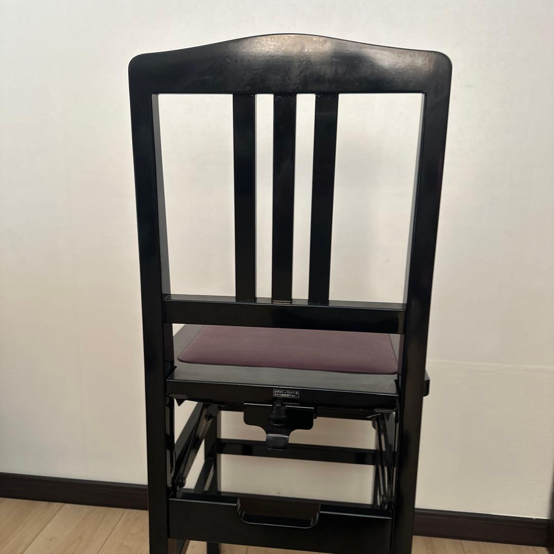 ピアノ椅子 背あり 高低 コンクール ピーコック peacock - メルカリ