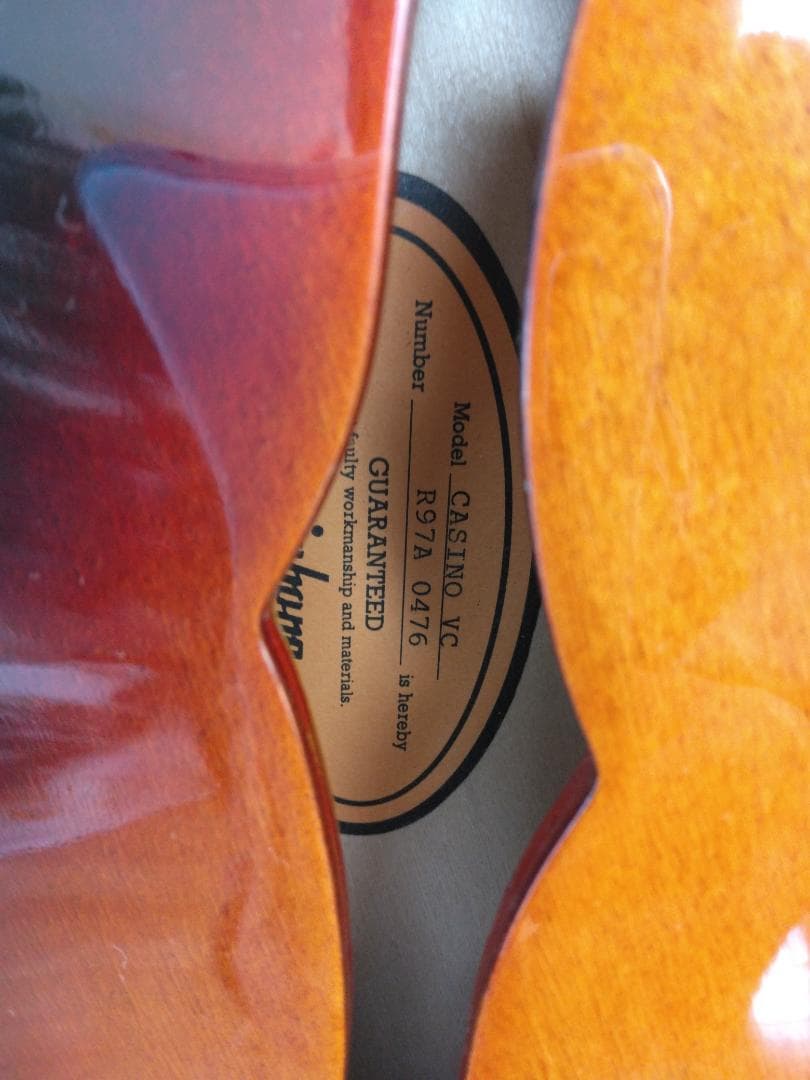 Epiphone　Casino　1997年製　ピアレス　純正ハードケース