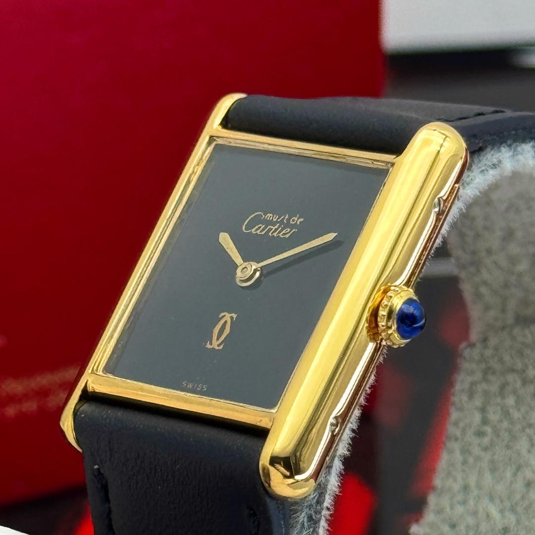 外装新品仕上済み カルティエ マストタンクLM 手巻 腕時計 A3