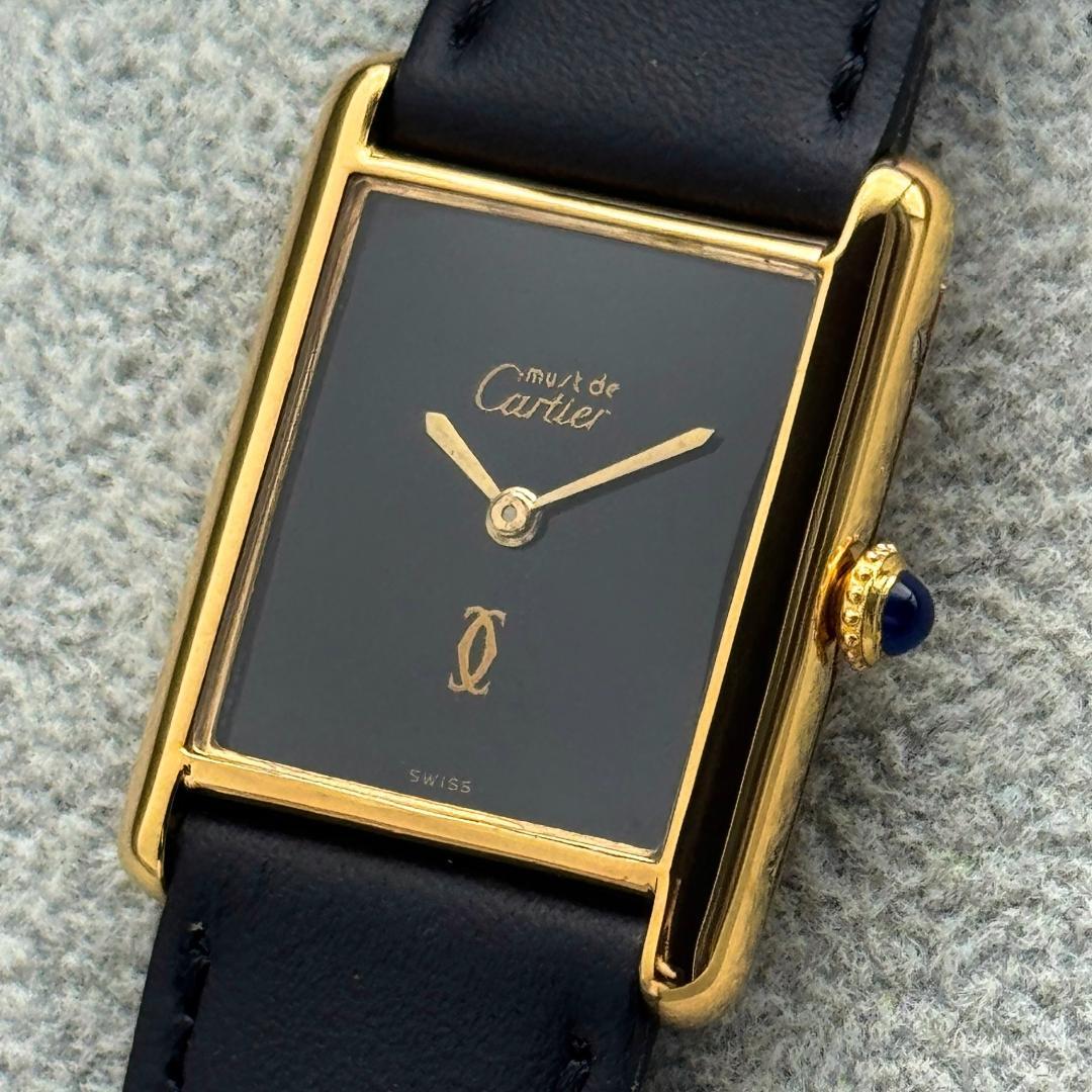 外装新品仕上済み カルティエ マストタンクLM 手巻 腕時計 A3