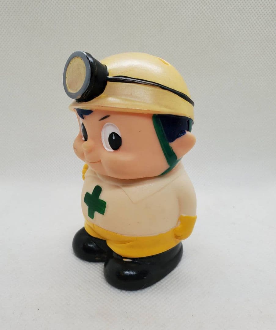 レア　炭鉱　レトロ　貯金箱　ソフビ　昭和　ソフビ貯金箱