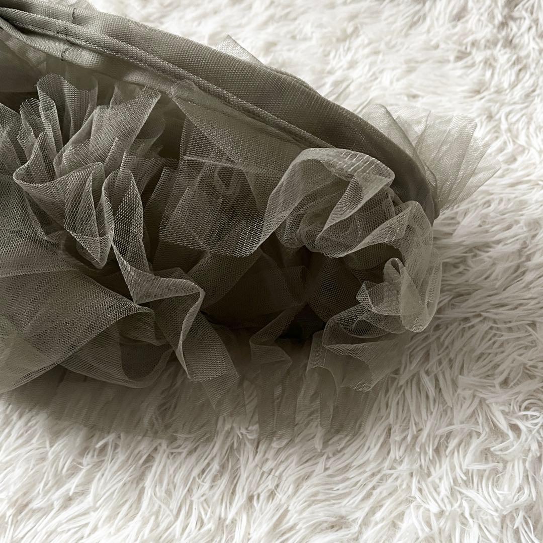 CHIKA KISADA チカキサダ　バッグ　チュールバッグ　グレー