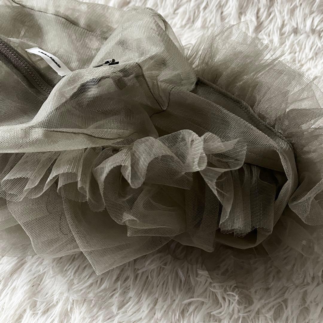 CHIKA KISADA チカキサダ　バッグ　チュールバッグ　グレー