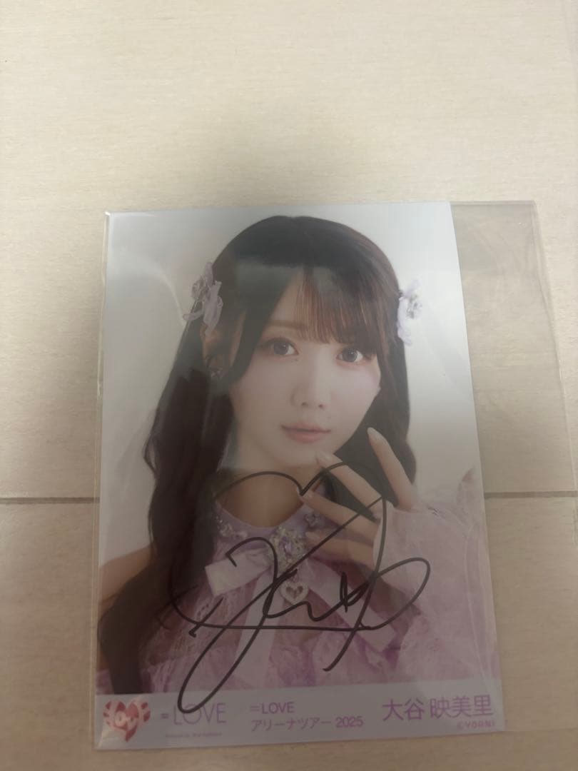 LOVE 大谷映美里 直筆 生写真 魔法少女 タレントグッズ