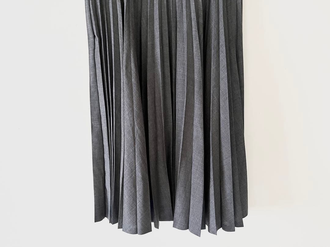 極美 マーガレットハウエル×フォックスブラザーズ アコーディオンプリーツスカート