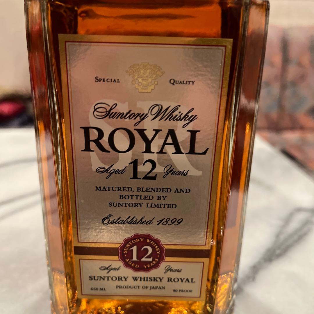 サントリーローヤル12年スリムボトル660ml 40％古酒未開栓箱なし