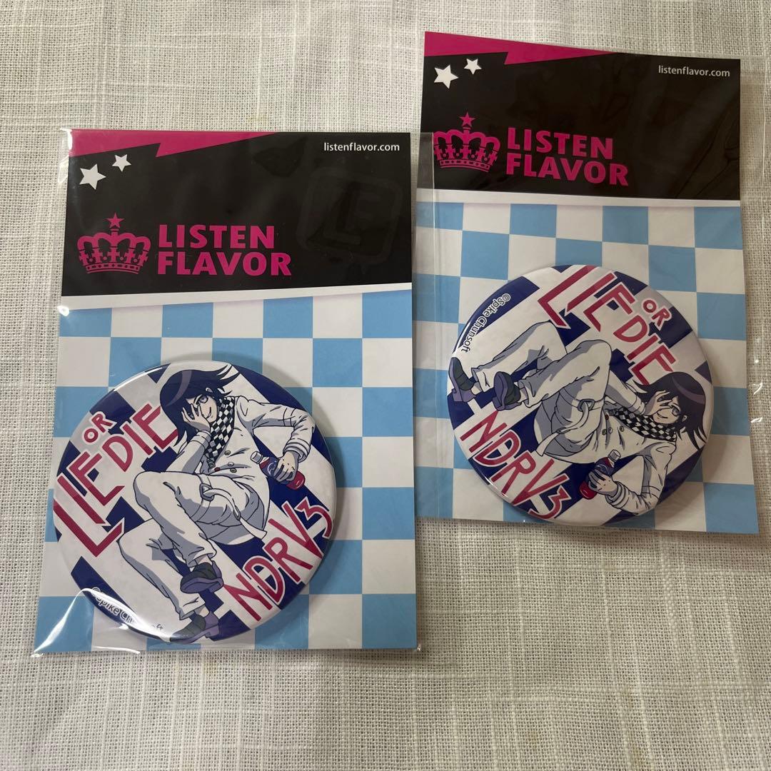 ダンガンロンパ LISTEN FLAVOR 王馬小吉のライアー缶バッジ