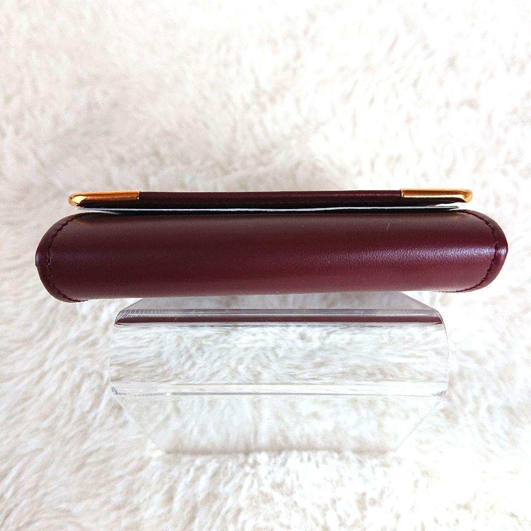 ✨新品未使用✨ カルティエ マストライン ケース レザー ボルドー 箱付き