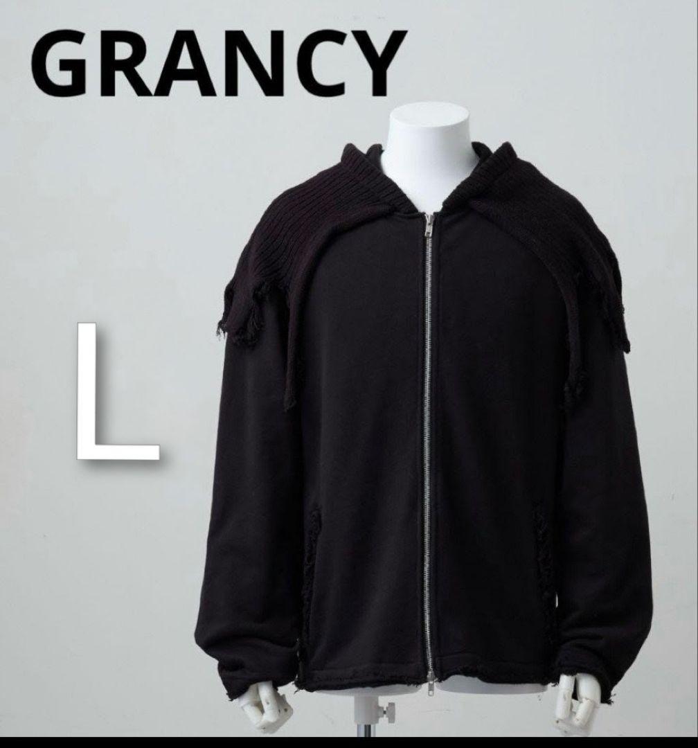 GRANCY ニットレイヤード ジップパーカー　Lサイズ
