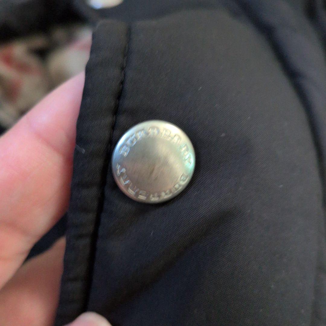 BURBERRY ブラックダウンコート フード付き　取り外し可能