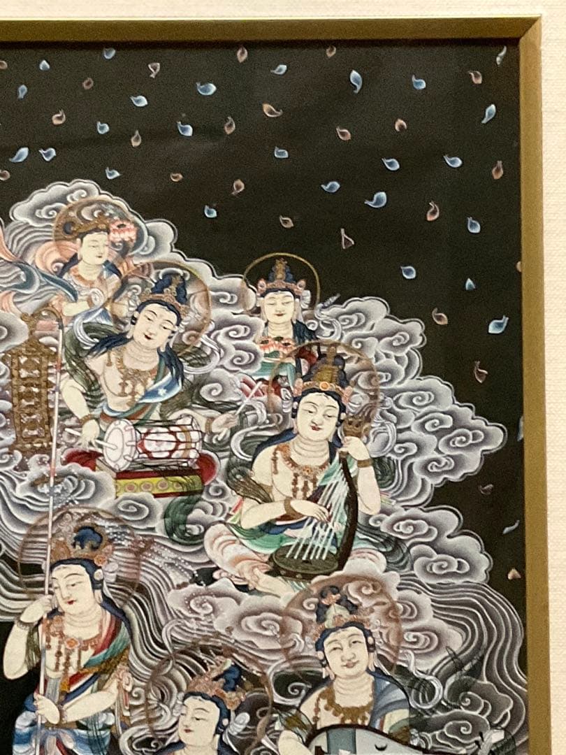 2025年値引きしました！ 阿弥陀来迎図 手描き 仏画 肉筆 絵画