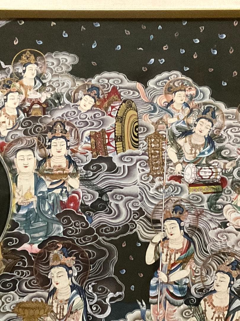 2025年値引きしました！ 阿弥陀来迎図 手描き 仏画 肉筆 絵画