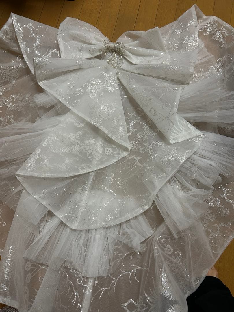 【1月末で処分予定です！】韓国　ウエディングドレス　専用バッグ付き