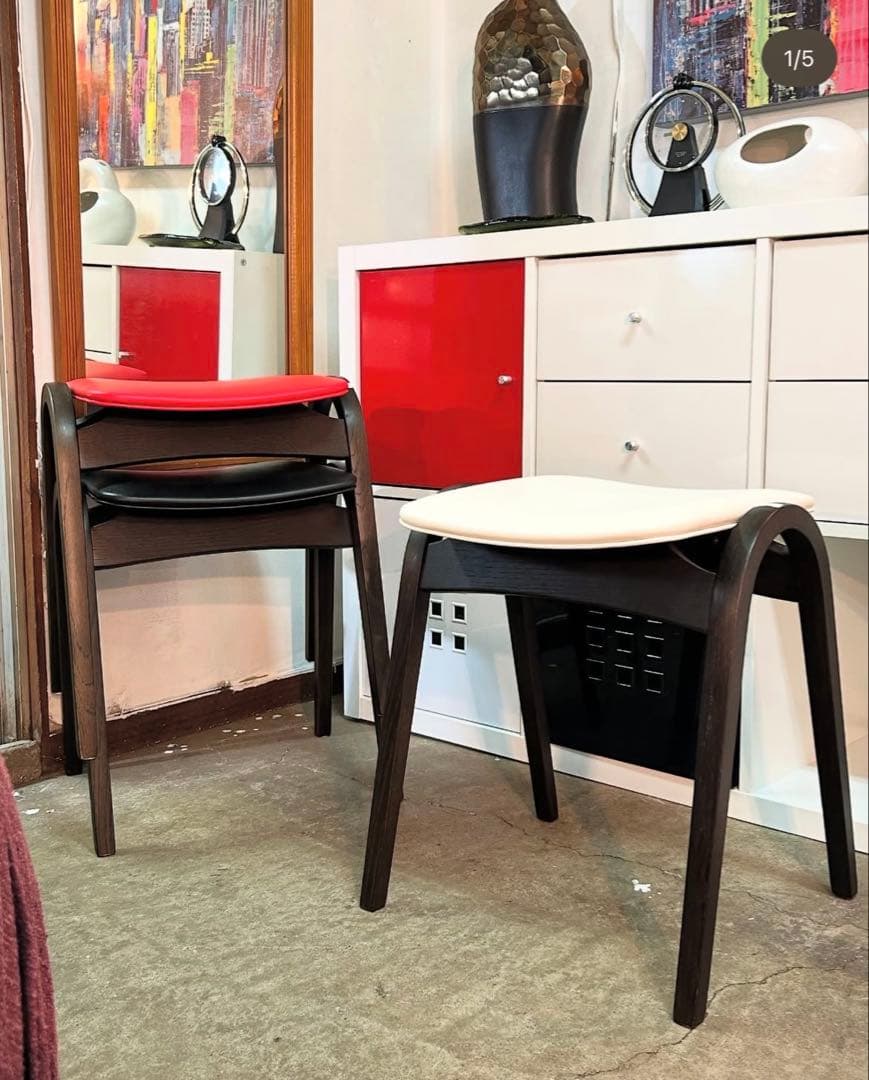 秋田木工 剣持勇 \"No.202\" スタッキングスツール【monoroom町田】