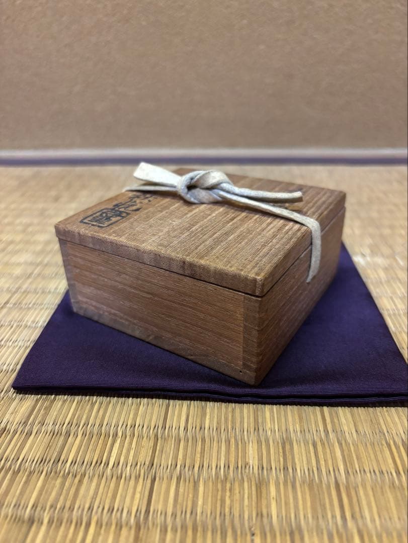 迎田秋悦　芦に鳥　蒔絵　香合　茶道具