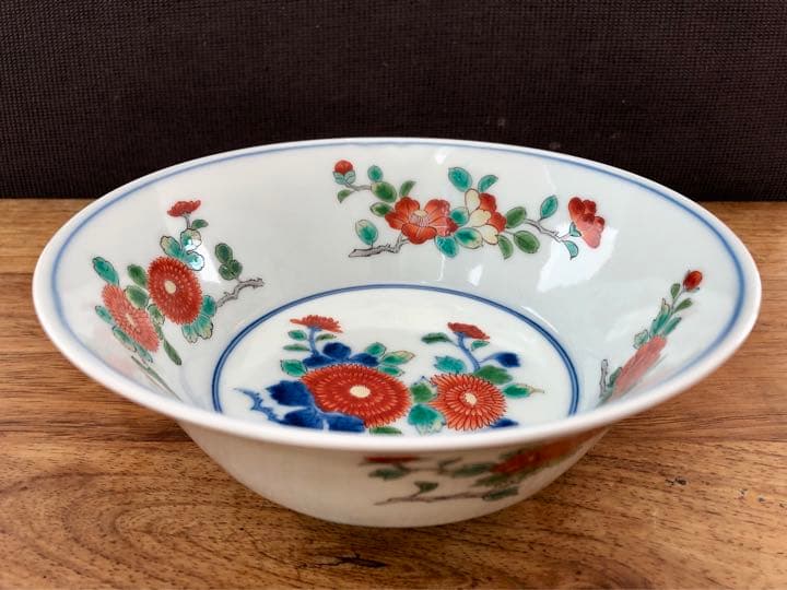 今泉今右衛門 鉢 錦絵 菊 椿 牡丹 人間国宝 - メルカリ