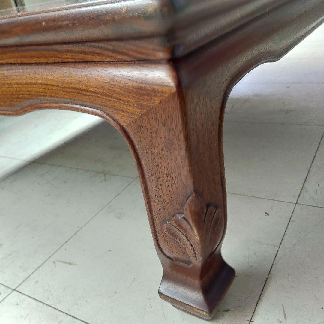 中森喜三郎作 座卓 花梨 天然木 座敷机 ローテーブル 作家物 伝統工芸