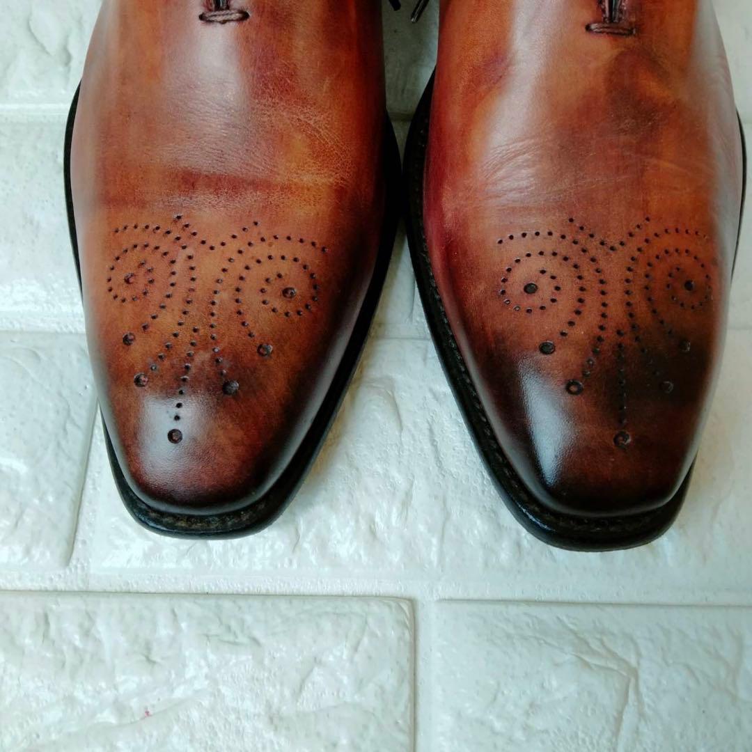 ロッソ フェオレンティーノ　レザードレスシューズ　27.5cm相当　イタリア製