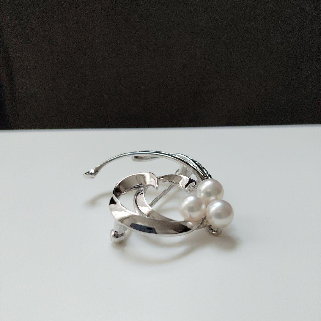 タサキ TASAKI 田崎真珠 シルバー パール ブローチ - メルカリ