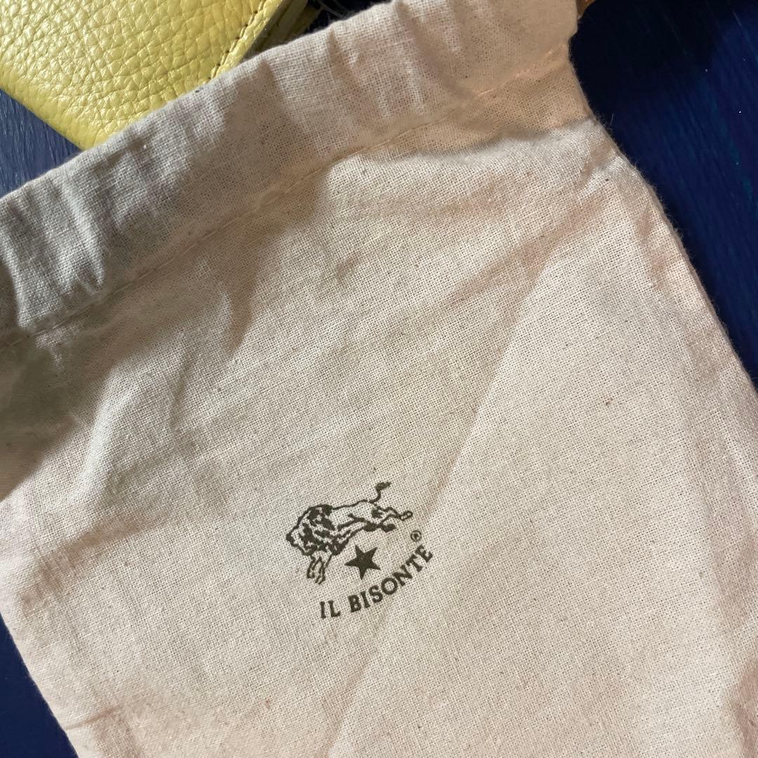 も*も様 IL BISONTE イエロー 二つ折り財布 新品