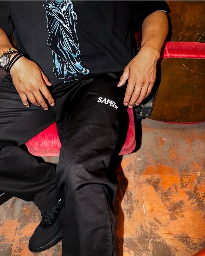 SAPEur スケートパンツ MK3 ブラック XL サプール チノ SAPEur