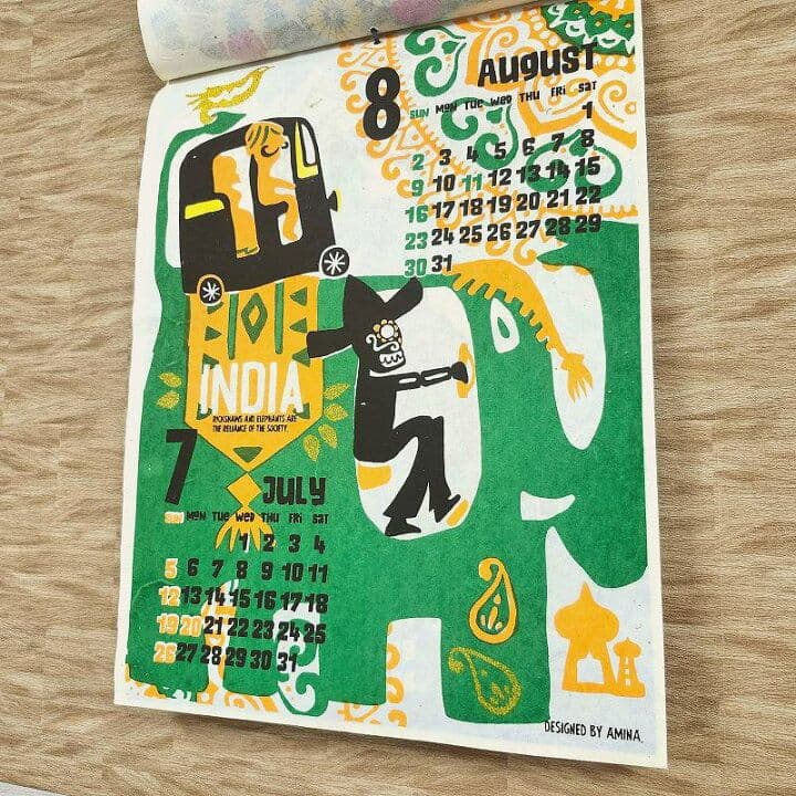 骸骨カレンダー2026】ガイコツ メキシコ☆個性的スカルおしゃれ