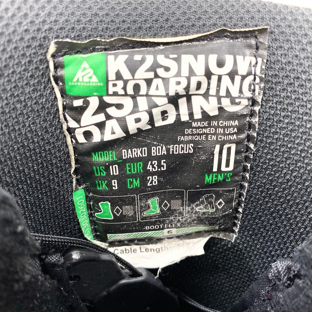 K2 DARKO BOA FOCUS メンズ スノーボード ブーツ 28cm