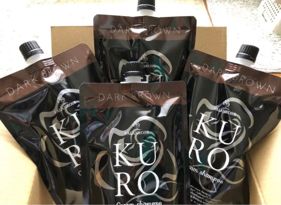 新品　バランスローズ　KURO クリームシャンプー　４セット　ダークブラウン