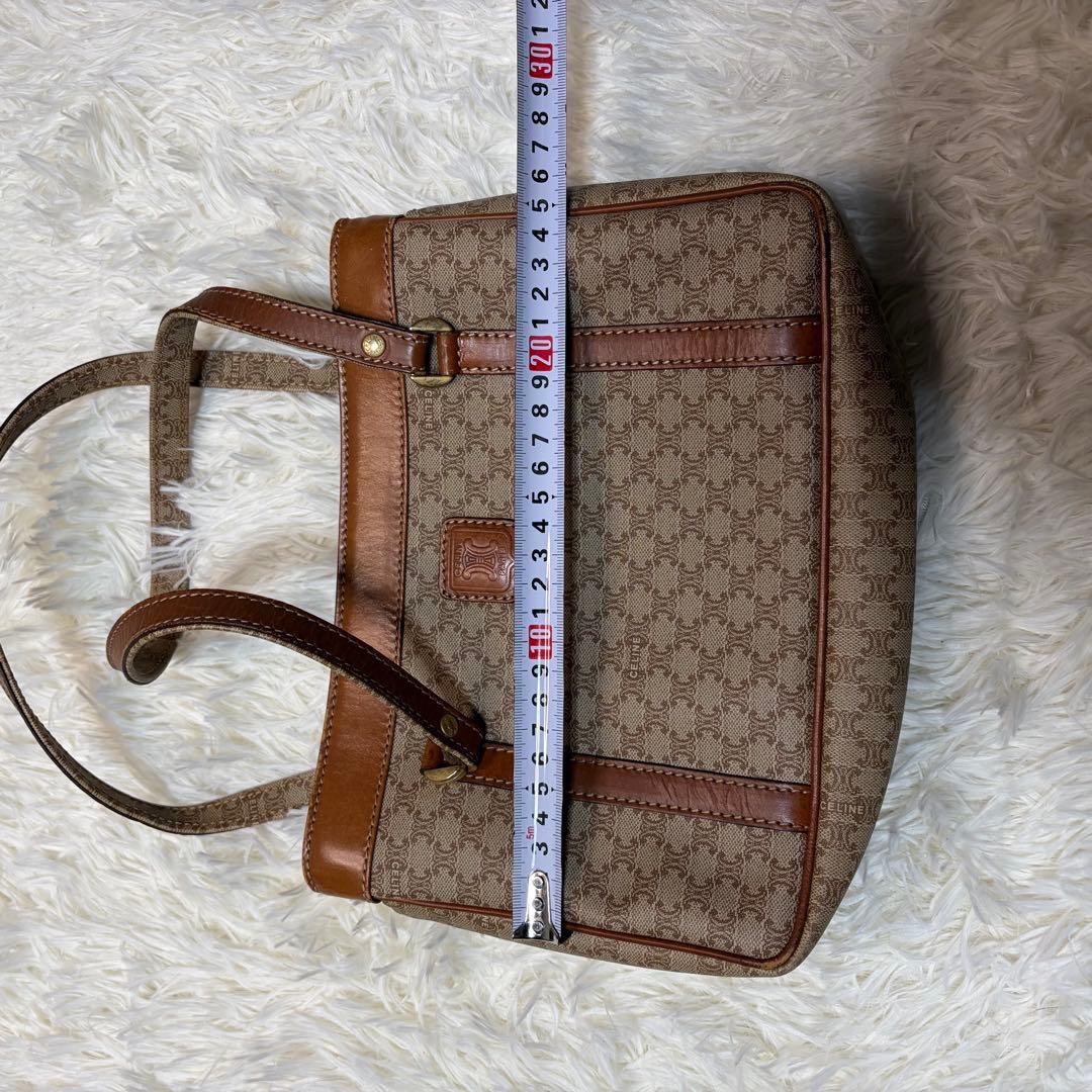 は*な様 美品✨ OLD CELINE セリーヌ マカダム ハンドバッグ レザー