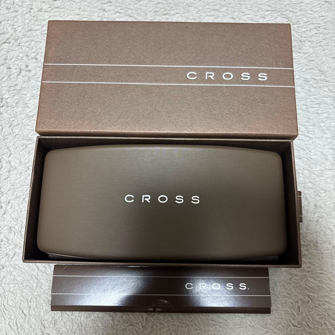 CROSS クロス シルバーカラー ネイビー 万年筆 18Kペン先 希少 CROSS