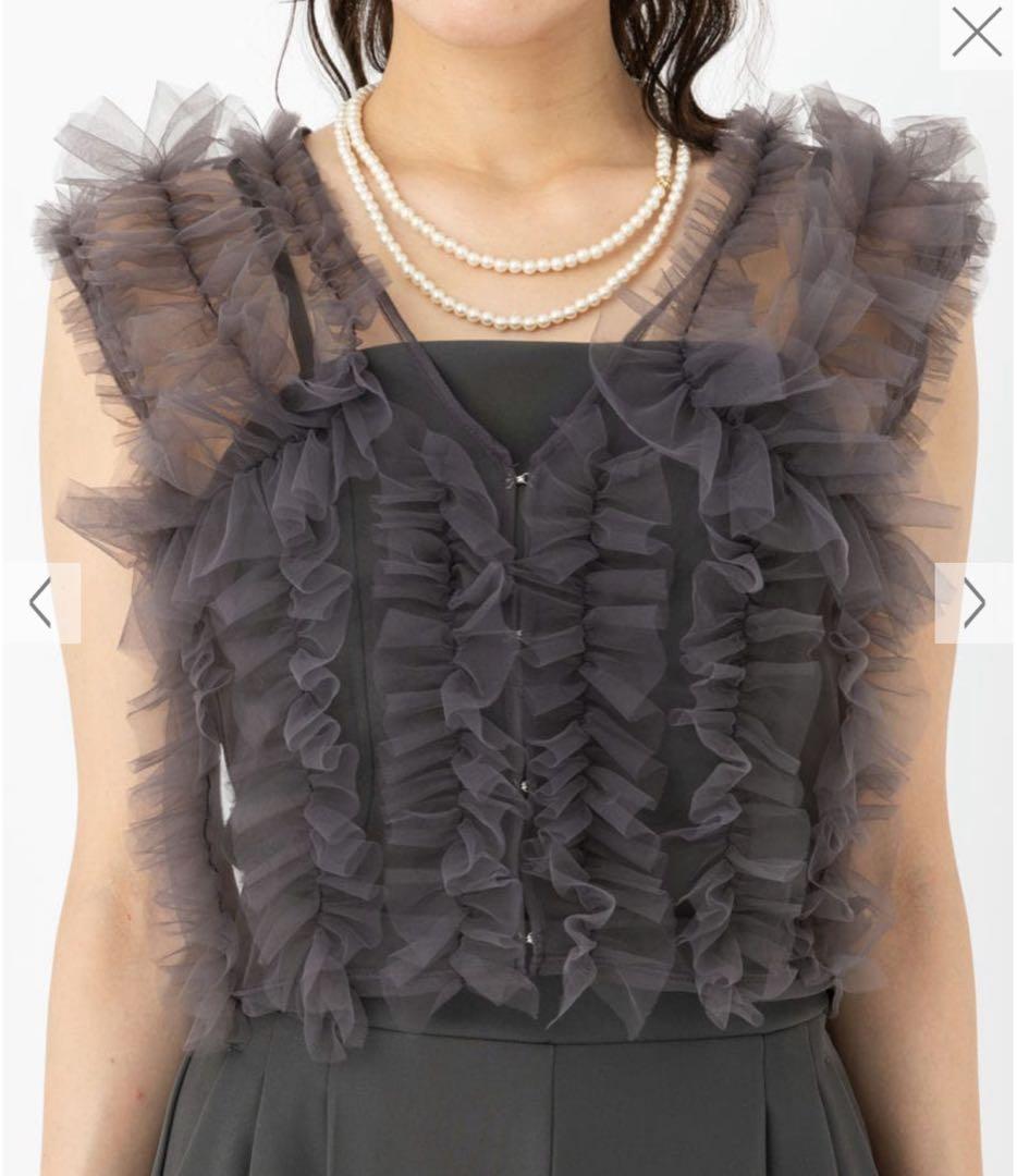 新品FRAY I.Dフレイアイディ チュールブラウスセットベアコンビネゾン