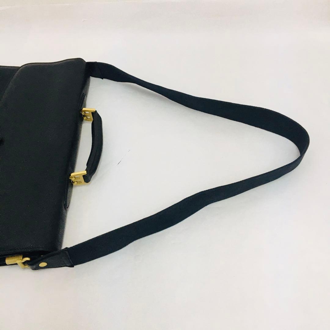 バリー BALLY ビジネスバッグ ブリーフケース レザー ダイヤルキー 中古品