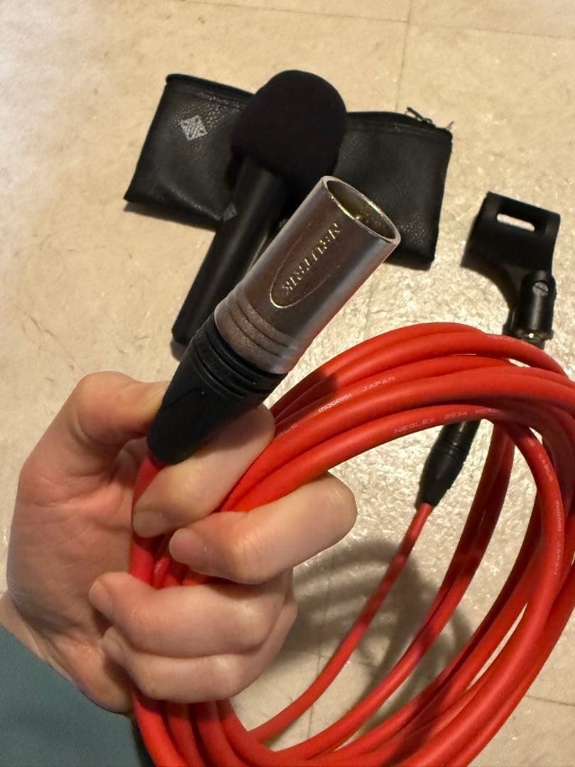 TELEFUNKEN M80 DYNAMIC マイク、ケーブル、ミニスタンド