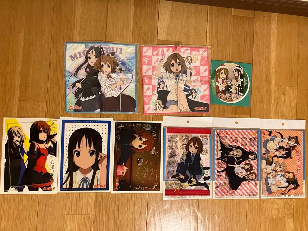 けいおん　クリアファイル　下敷き　ストラップ　ポスター　タオル　クリアシート