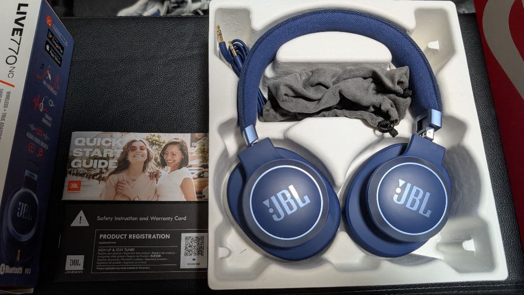 JBL LIVE 770NC ワイヤレスヘッドホン ダークブルー JBL ワイヤレスヘッドホン JBL Live 770NC【Bluetooth ノイズキャンセ