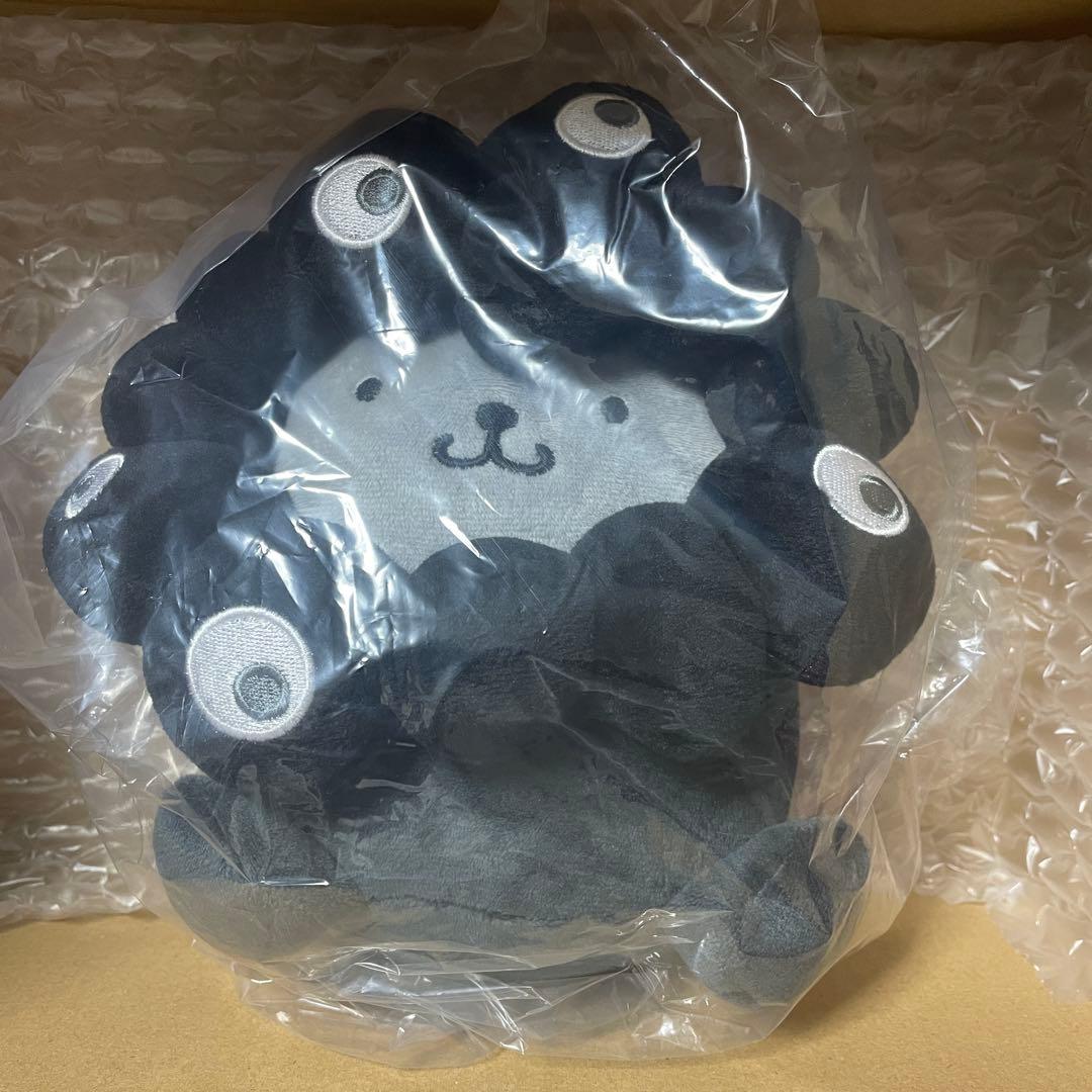 万博 サンリオ 黒 ミャクミャク ぬいぐるみ M 新品 ポムポムプリン③