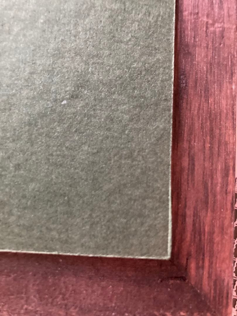 金箔　切り絵作家　濱谷紘匡　作　　赤富士　芸術品　絵画