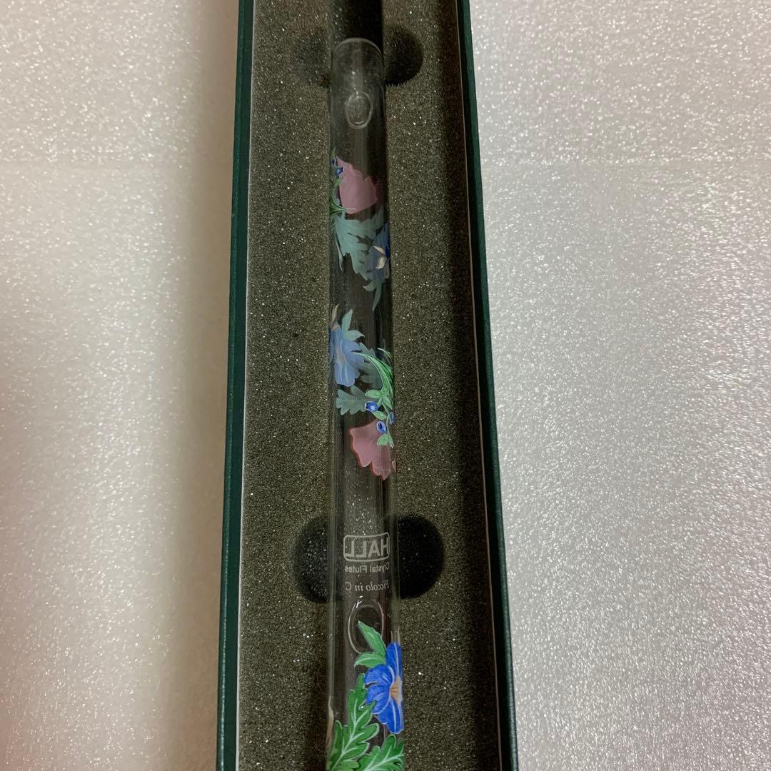 HALL クリスタルフルートC菅　Poppy 花柄デザイン