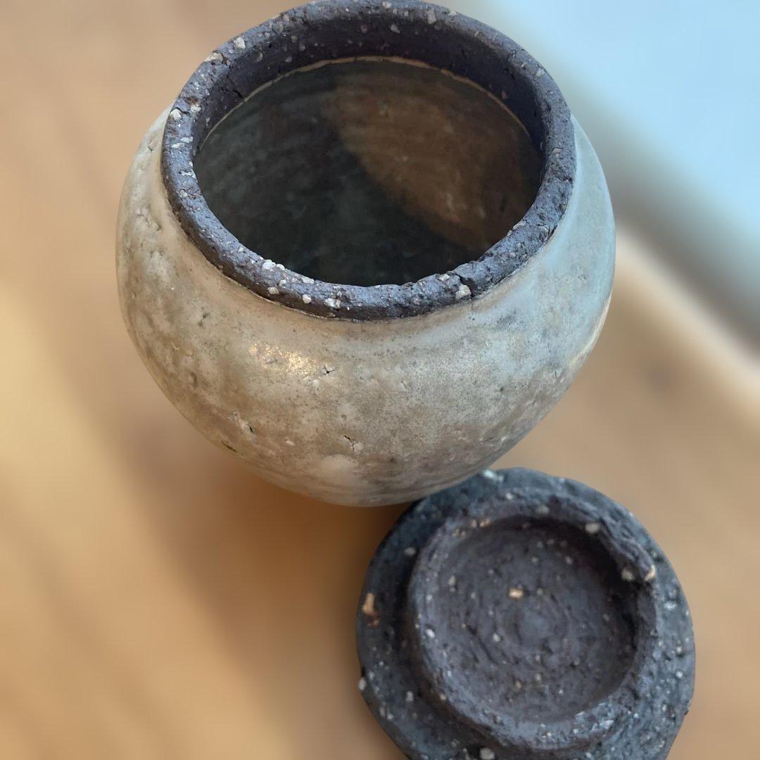 小野象平　壺 高さ約10cm