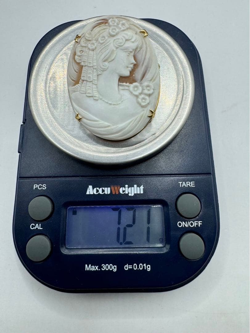 k18 diluca カメオブローチ ネックレストップ cameo 希少