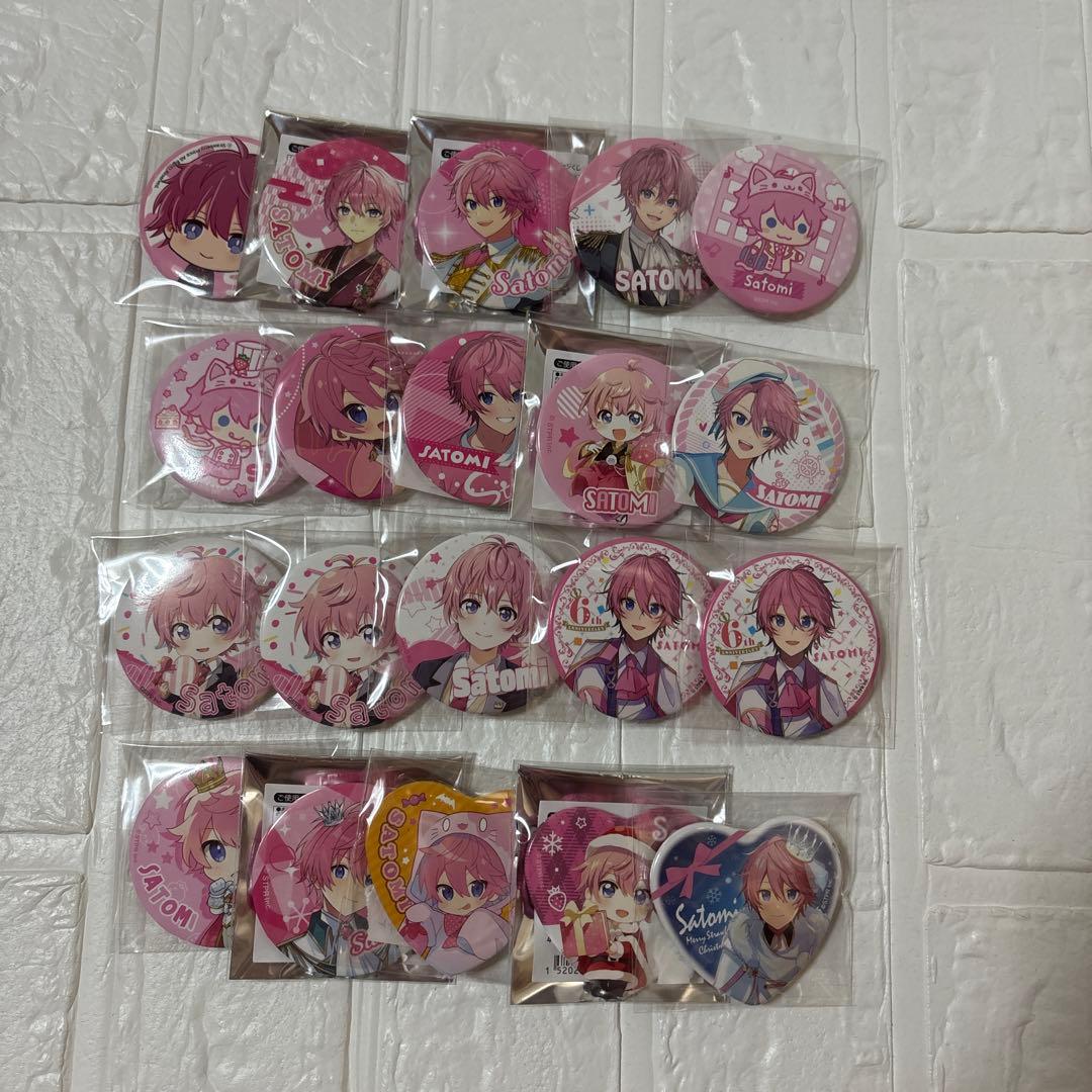 すとぷり さとみ 缶バッジ まとめ売り 20個 すとぷり さとみ 缶バッジ まとめ売り 20個 すとぷり さとみくん 缶