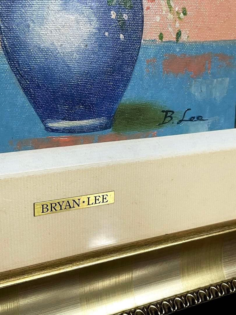 Bryan Lee 油彩画 ひまわりの花束