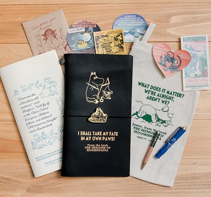 トラベラーズノートセット ムーミンパパの思い出 TRAVELER'S COMPANY トラベラーズノートセット（ムーミンパパの思い出