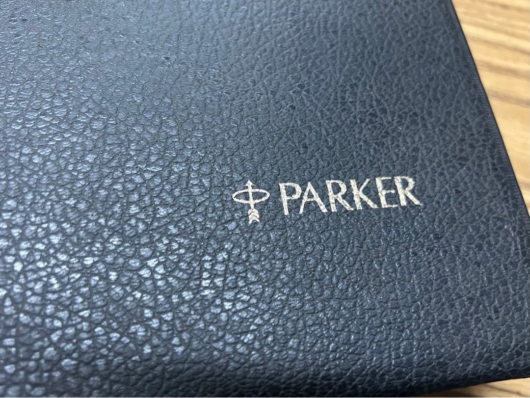 Parker 合成皮革サンプルケースと万年筆6本(昭和46年当時もの)