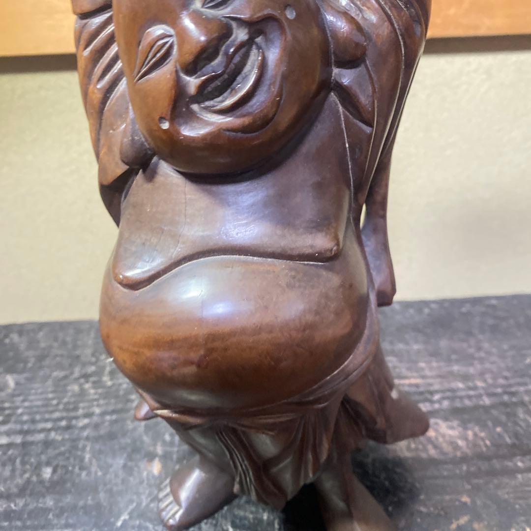 中国古玩　木彫布袋