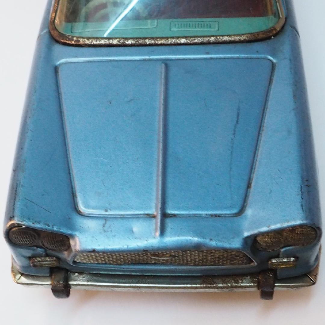 旭玩具【プリンス スカイライン スポーツ 青】当時物ブリキ製ミニカー TIN箱無