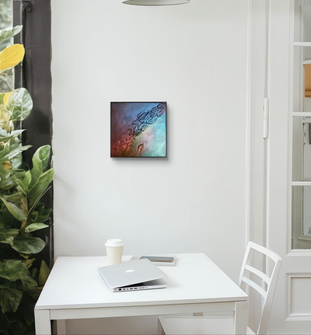 Earth/ テクスチャーアート 18×18㎝ S0 原画1点のみ モダンアート