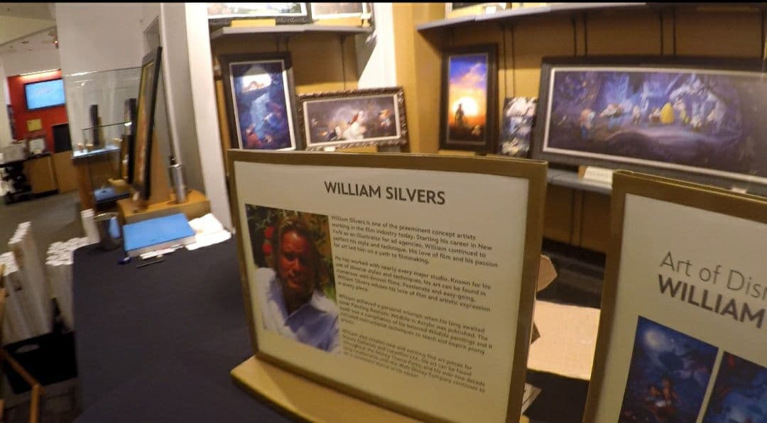 ディズニーハワイアンホリデー絵画ディズニー公認画家ウィリアムサイン入り