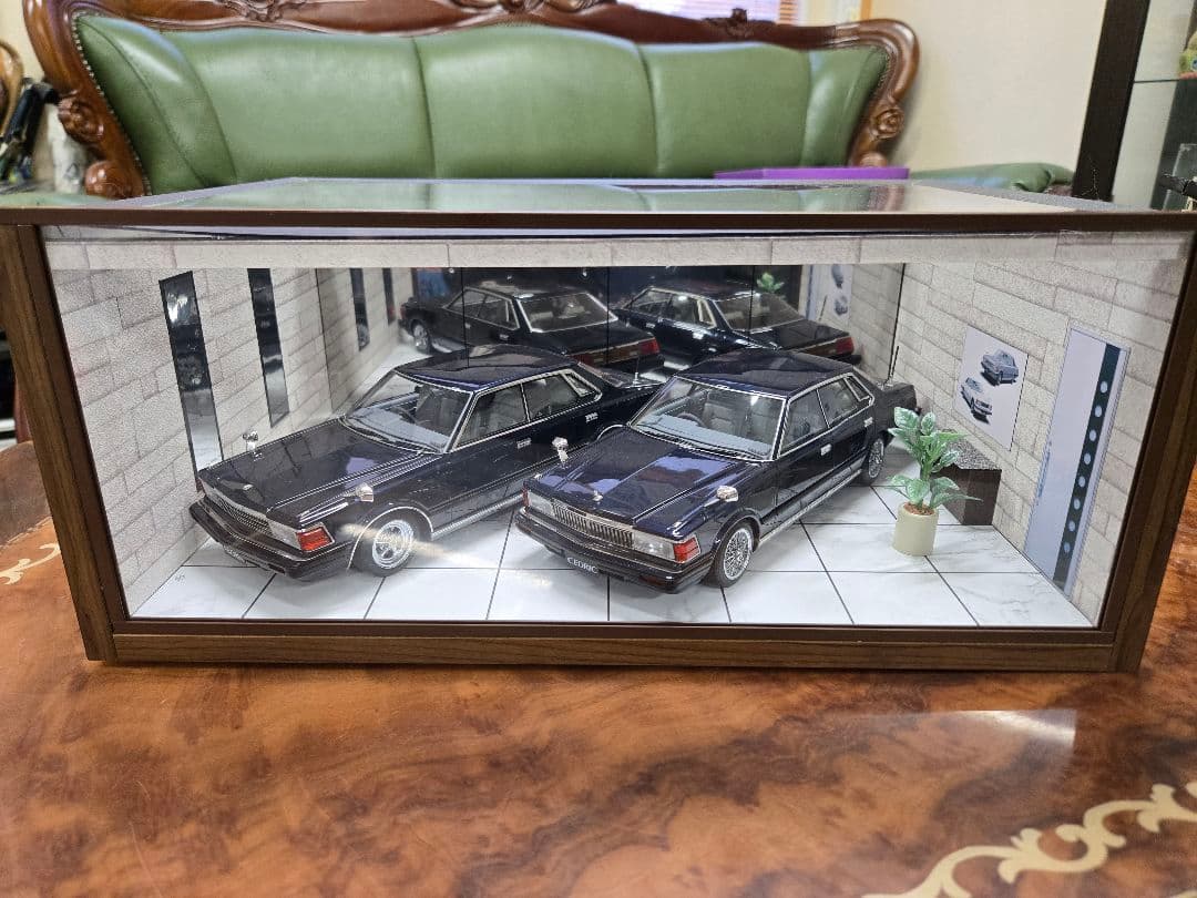 1/18 日産430セドリック グロリア ジオラマケース電飾LED